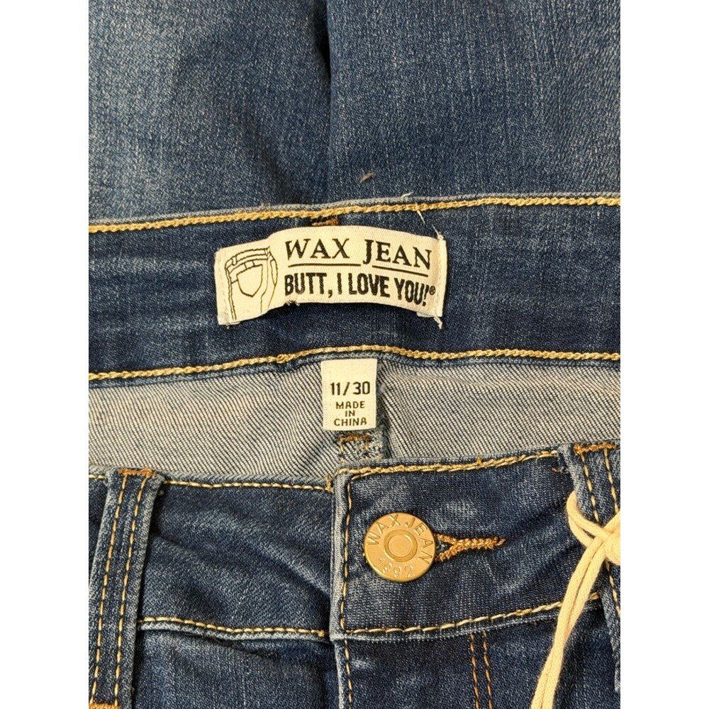 Wax Jean Jeans Womens 11/30 High Rise Sustainable Denim Medium Wash - Picture 4 of 10